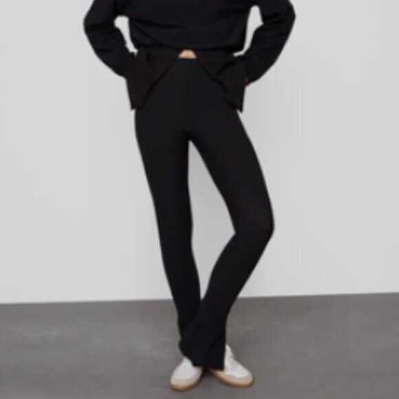 ZARA | Ottoman Split Leggings Pants | Sz. S - Picture 1 of 8